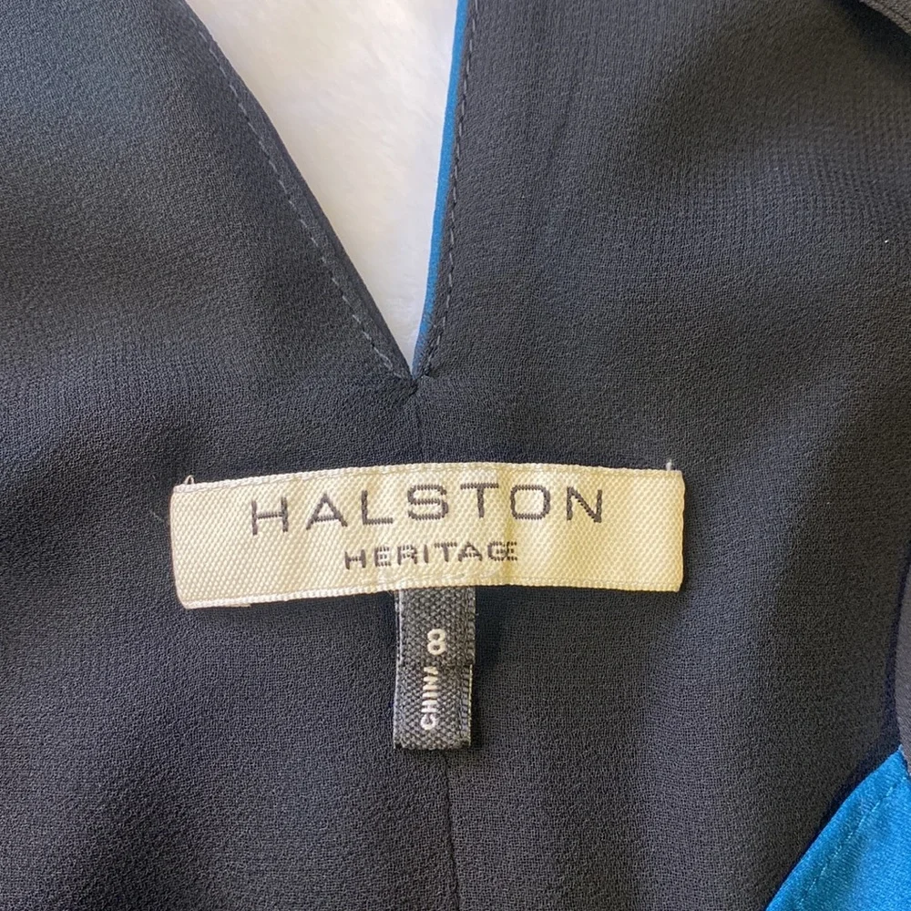 Halston Heritage Blue Maxi Dress - Picture 6 of 7